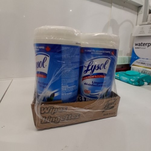 6PK ( 75 WIPES PER ) LYSOL DISINFECTING WIPES CRISP LINEN image 3