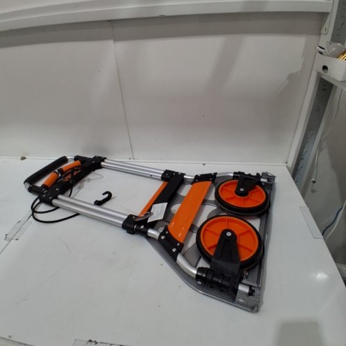 FOLDING HAND TRUCK - 275LB CAPACITY - ORANGE/BLACK (MODEL: GZS100AT) image 2