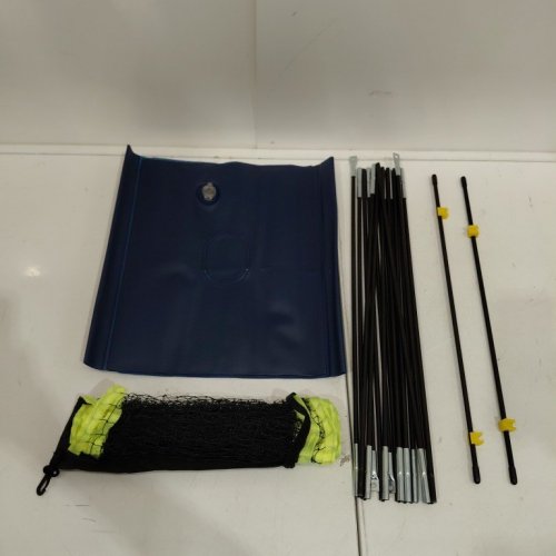 PORTABLE FOLDABLE OUTDOOR SPORTS NET KIT WIH CARRYING BAG - 118" X 60" - BLACK/YELLOW/BLUE image 4