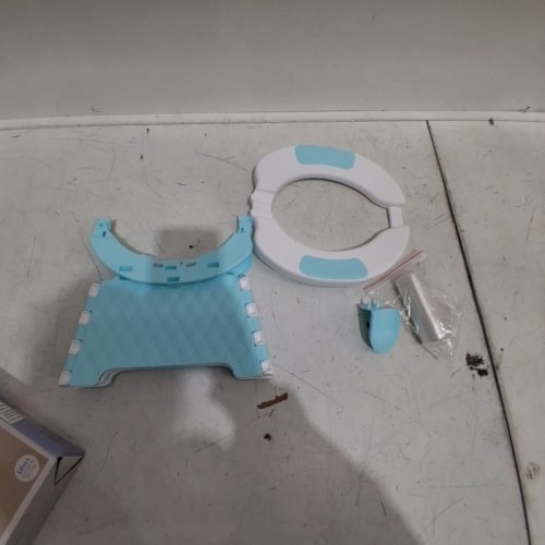 JOOLBABY TRAVEL POTTY CHAIR - 18M+, UP TO 50LBS - TURQUOISE AND WHITE image 3