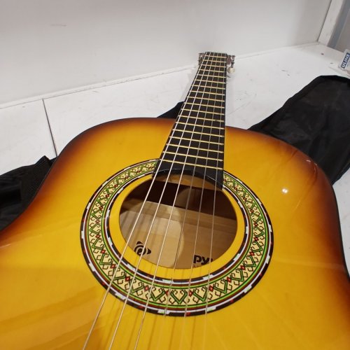 PYLE 6 STRING BEGINNER CLASSICAL ACOUSTIC GUITAR KIT - 3/4 SIZE - RIGHT HANDED - GLOSSY BROWN (MODEL:PGACLS82CBS.X9) image 3