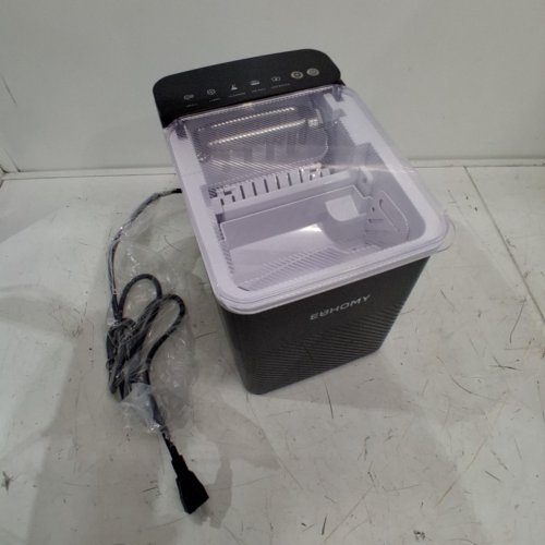 EUHOMY SELF-CLEANING BULLET COUNTERTOP PORTABLE ICE MAKER - MAKES 27LB PER DAY - BLACK (MODEL: IMB1008CA-UL) image 3