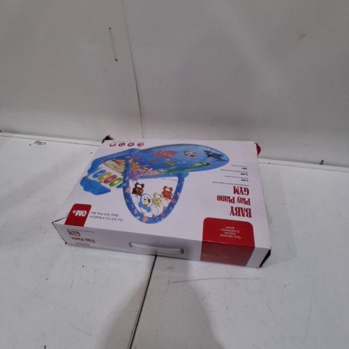 BABY DELUXE 2-IN-1 PIANO PLAY GYM & ACTIVITY MAT - 6 MONTHS+ - BLUE image 5