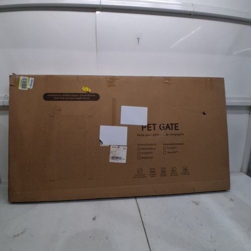 EXTRA TALL INDOOR PET GATE WITH CAT DOOR - 31.89" - 34.25" X 51" - WHITE (MODEL:SH21.005J-A) image 4