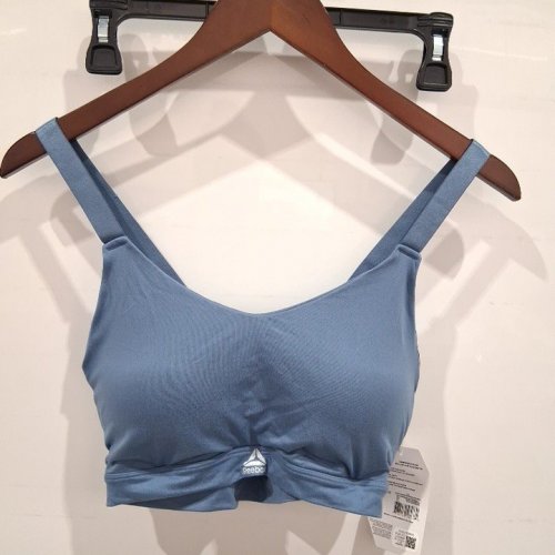 WOMEN'S REEBOK SPORTS BRA WITH ADJUSTABLE STRAPS - LARGE - BLUE (STYLE: DW241XB936) image 2