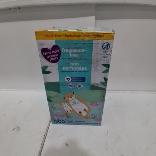12PK PARENT'S CHOICE FRAGRANCE-FREE BABY WIPES - 100 PER PACK (1200 TOTAL) image 3