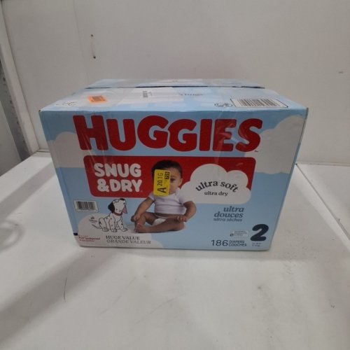 186PK HUGGIES SNUG & DRY DIAPERS - SIZE 2 image 3