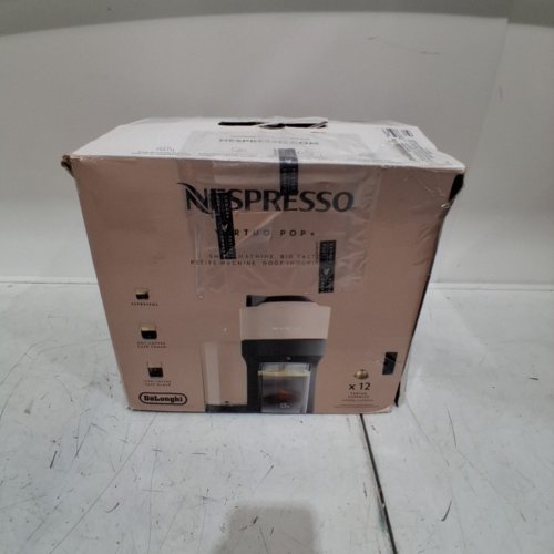 NESPRESSO VERTUO POP+ DELUXE BY DELONGHI SINGLE SERVE COFFEE & ESPRESSO MACHINE - BEIGE/BLACK (MODEL: ENV92BE) image 8