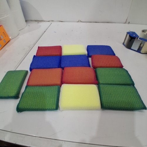 13PC SCOTCH-BRITE DOBIE SCRUBBING PADS - 2.6" X 4.3" X 0.5" EACH - MULTICOLOR (STYLE: DOBIE) image 3