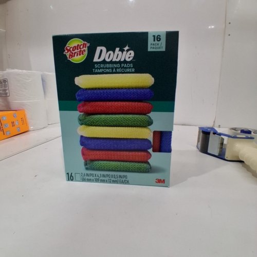 13PC SCOTCH-BRITE DOBIE SCRUBBING PADS - 2.6" X 4.3" X 0.5" EACH - MULTICOLOR (STYLE: DOBIE) image 5