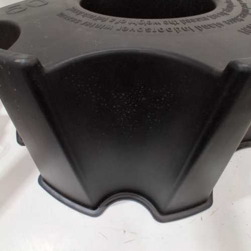 RTS HOME ACCENTS FLAT BACK RAIN BARREL STAND - HOLDS 50GAL - BLACK image 3