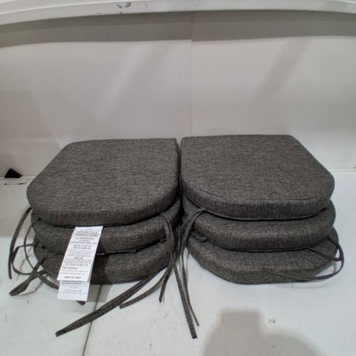 6PK STYLECRAFT PATIO SEAT CUSHIONS - 16" - GREY image 3