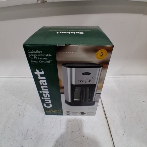 CUISINART BREW CENTRAL PROGRAMMABLE COFFEE MAKER - 12 CUP GLASS CARAFE - STAINLESS STEEL (MODEL: DCC-1200NASC) image 4