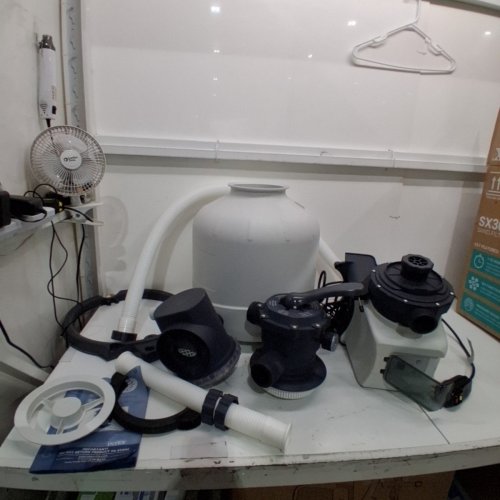 INTEX KRYSTAL CLEAR SAND FILTER PUMP FOR ABOVE GROUND POOLS: 5500 TO 19,600 GAL, 3000 GPH, 120 LBS SAND CAPACITY - 110-120 V (ITEM: 26651EG) image 4