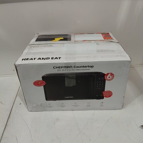 CHEFMAN COUNTERTOP MICROWAVE OVEN - 0.7 CU.FT. - BLACK (MODEL: RJ55-7-V2-CA) image 5