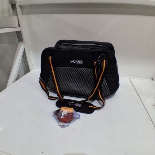 KURGO EXPLORER AIRLINE APPROVED SOFT SIDED DOG CARRIER - 20LB MAX - BLACK/GREY/ORANGE - (MODEL: ‎K01836) image 2