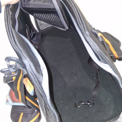 KURGO EXPLORER AIRLINE APPROVED SOFT SIDED DOG CARRIER - 20LB MAX - BLACK/GREY/ORANGE - (MODEL: ‎K01836) image 3