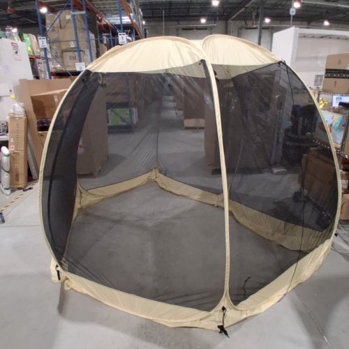ALVANTOR OUTDOOR CANOPY - POP UP HEXAGON SHELTER - 10FT X 10FT - BEIGE (ITEM: 9020E6) image 2