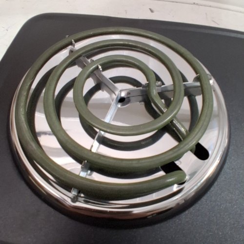 SALTON PORTABLE ELECTRIC HOT PLATE DOUBLE BURNER COOKTOP - 1800W - BLACK (MODEL: HP1941) image 4
