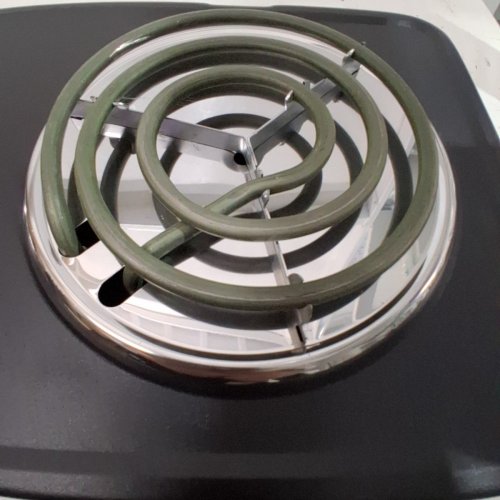 SALTON PORTABLE ELECTRIC HOT PLATE DOUBLE BURNER COOKTOP - 1800W - BLACK (MODEL: HP1941) image 5