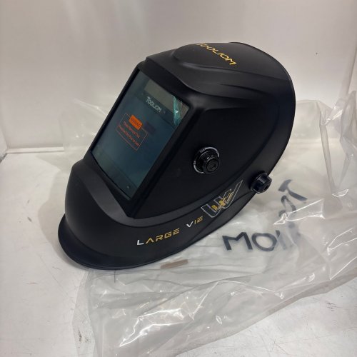 TOOLIOM AUTO DARKENING LARGE VIEW WELDING HELMET - BLACK - (MODEL: LYG-M800D) image 2