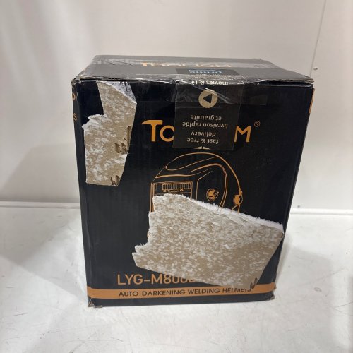 TOOLIOM AUTO DARKENING LARGE VIEW WELDING HELMET - BLACK - (MODEL: LYG-M800D) image 4
