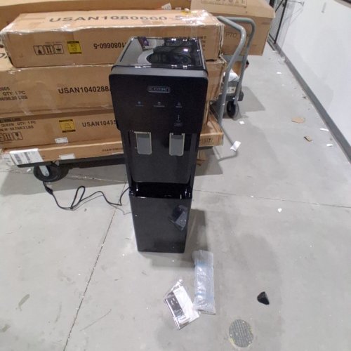 ICEMAN BY CHEFMAN BOTTOM LOADING WATER COOLER AND ICE MAKER *FRENCH VERSION* - FITS UP TO 19L WATER JUGS - MAKES 22LBS OF ICE - BLACK (MODEL: RJ56-DIS-CA-CO/1904495) image 3