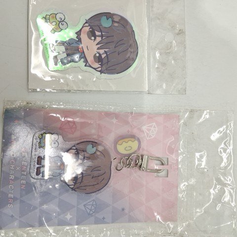 3PC SEVENTEEN CHARACTER KEYCHAINS AND HAIR PINS - ASSERTED COLORS image 3