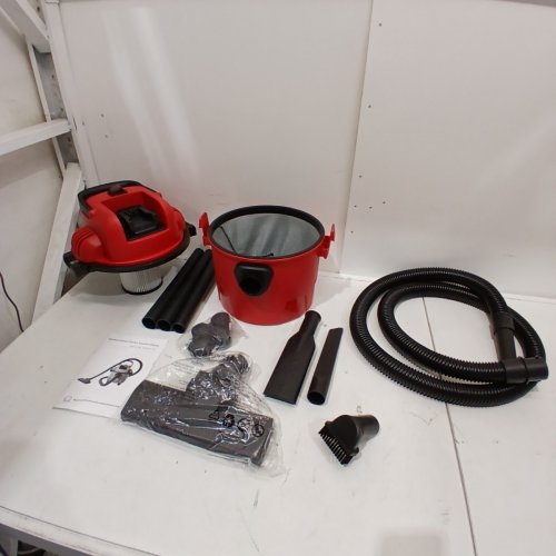 SHOP-VAC STYLE LITHIUM BATTERY POWERED FILTERED VACUUM CLEANER *TOOL ONLY* - RED, BLACK image 3