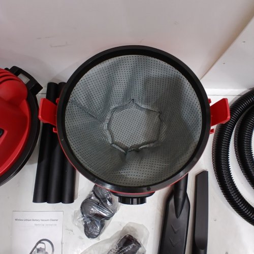 SHOP-VAC STYLE LITHIUM BATTERY POWERED FILTERED VACUUM CLEANER *TOOL ONLY* - RED, BLACK image 4