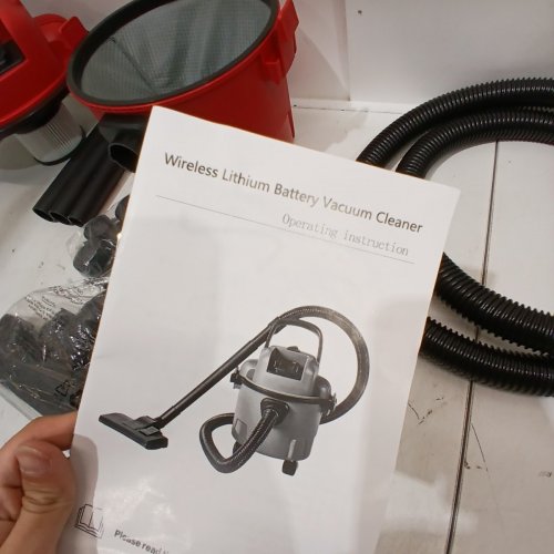 SHOP-VAC STYLE LITHIUM BATTERY POWERED FILTERED VACUUM CLEANER *TOOL ONLY* - RED, BLACK image 5
