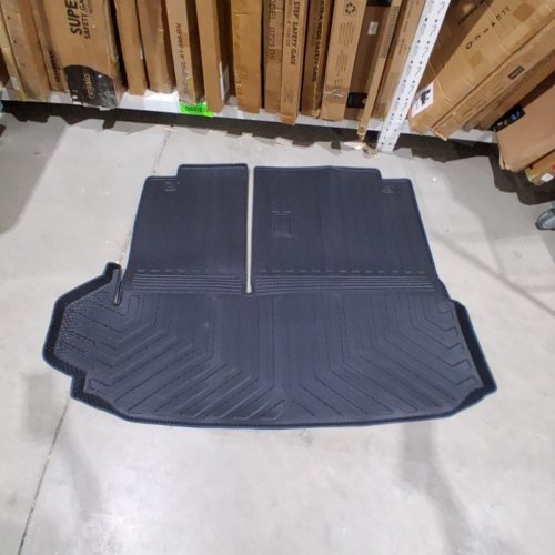 FIILINES ALL WEATHER REAR WATERPROOF CARGO TRUNK MAT - FOR 2020-2025 TOYOTA HIGHLANDER - BLACK image 2