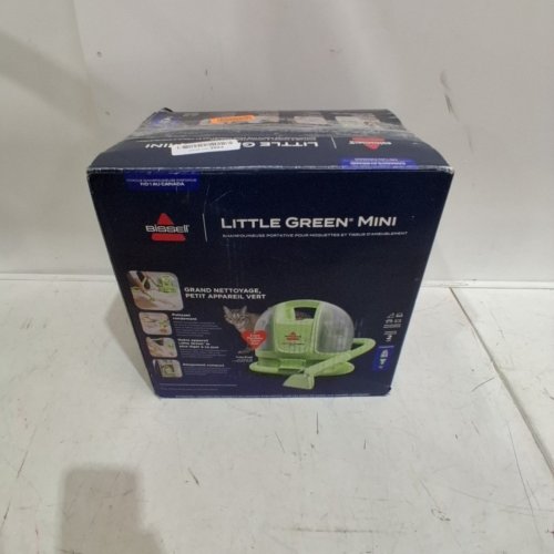 BISSELL MINI CORDED PORTABLE CARPET / UPHOLSTERY DEEP CLEANER WITH SELF-CLEANING TOUGH STAIN TOOL / OXY CLEANING FORMULA AND HYDRORINSE TOOL - GREEN (MODEL: 4075B) image 5