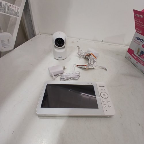 VTECH DIGITAL VIDEO BABY MONITOR WITH PAN-TILT-ZOOM, NIGHT LIGHT, LONG RANGE, 2-WAYTALK, DISPLAY, AND LULLABIES - 7" DISPLAY - WHITE (MODEL: ADVANCED HQ MAX) image 3