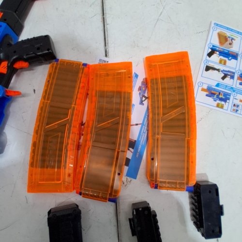 XSHOT INSANITY MOTORIZED CLIP DART BLASTER - UP TO 98FT AWAY - BLUE/ORANGE (MODEL: 36797) image 3