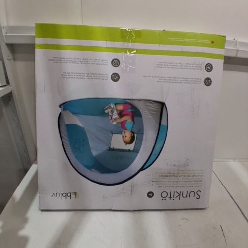 BBLÜV SUNKITÖ PORTABLE ANTI-UV POP-UP TENT WITH MOSQUITO NET - SPF 50 - BLUE/GREY (MODEL: B0135) image 3