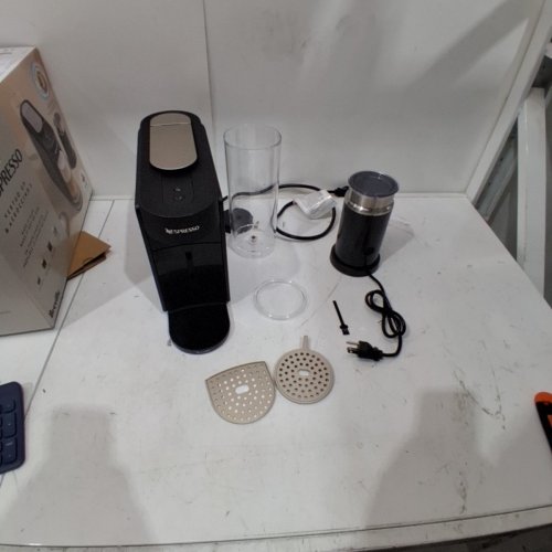 NESPRESSO COFFEE MAKER AND MILK FROTHER SET - BLACK - (MODEL:BNV620BLK ) image 5