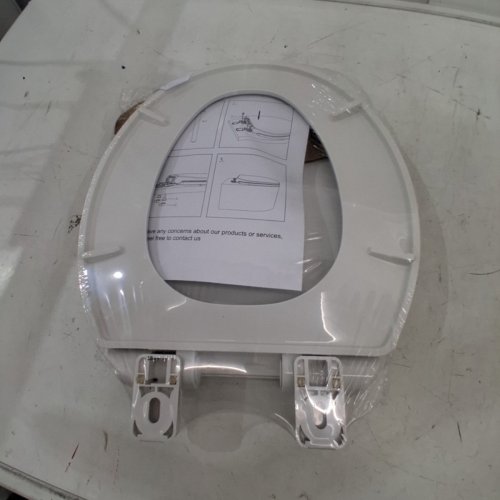 ROUND TOILET SEAT AND COVER - 16.5", SLOW CLOSE - WHITE (MODEL: 14G004/PP05) image 3