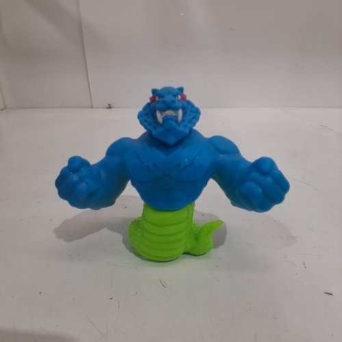 MRBEAST LAB HYPER FUSION COBRA PANTHER STRETCHY HERO ACTION FIGURE - 5" - BLUE GREEN image 2