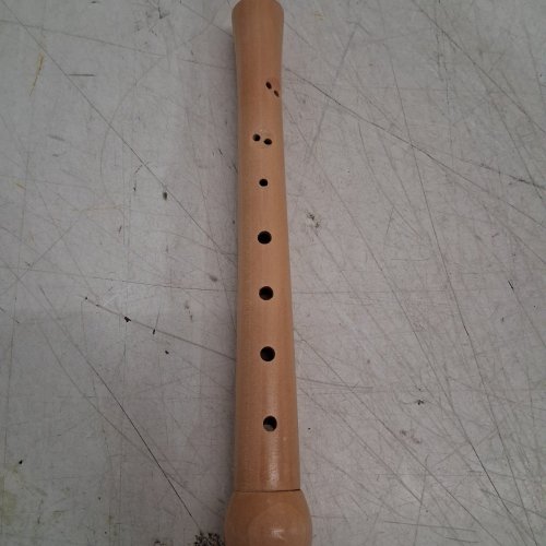 8-HOLE WOODEN SOPRANO RECORDER - NOTE C - 13" - NATURAL image 4