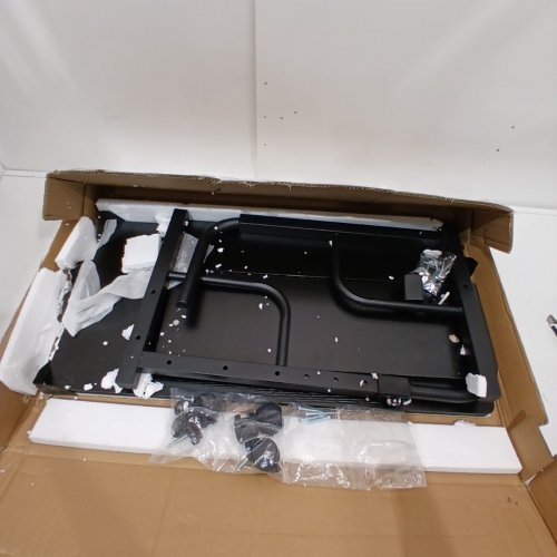 MOBILE ROLLING OFFICE COMPUTER DESK FOR SMALL SPACES ~32" - BLACK image 3