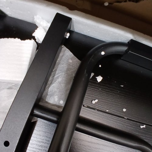 MOBILE ROLLING OFFICE COMPUTER DESK FOR SMALL SPACES ~32" - BLACK image 5