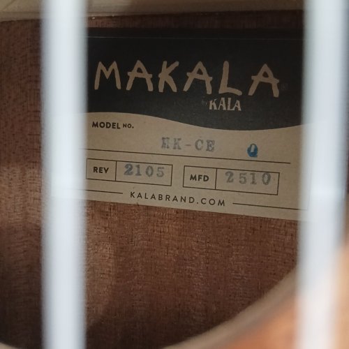 KALA MAKALA CONCERT ACOUSTIC ELECTRIC UKULELE - 24.5" - BROWN (MODEL: MK-CE) image 5