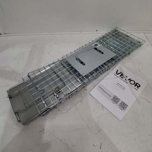 HUMANE GALVANIZED IRON ANIMAL TRAP - 24" X 8" X 8" - SILVER (MODEL: LB-18) image 2