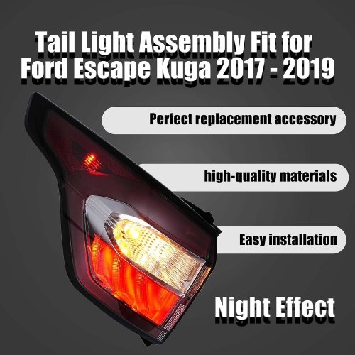 LABWORK DRIVER SIDE TAILLIGHT REPLACEMENT - FIT FOR VARIOUS FORD MODELS - RED image 2