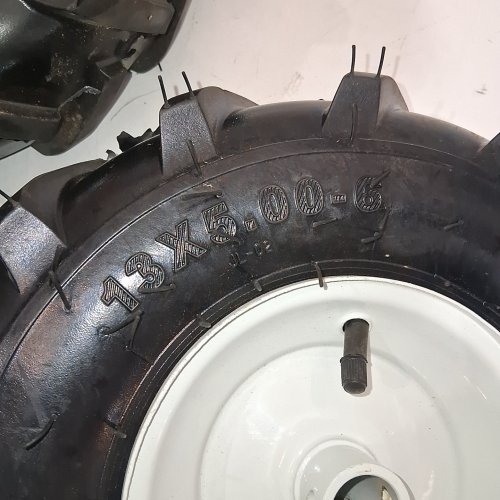 2PK TIRE AND WHEEL ASSEMBLY REPLACMENT - 3 X 5.00-6, 45 PSI - BLACK/WHITE image 2