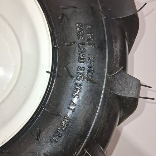 2PK TIRE AND WHEEL ASSEMBLY REPLACMENT - 3 X 5.00-6, 45 PSI - BLACK/WHITE image 5