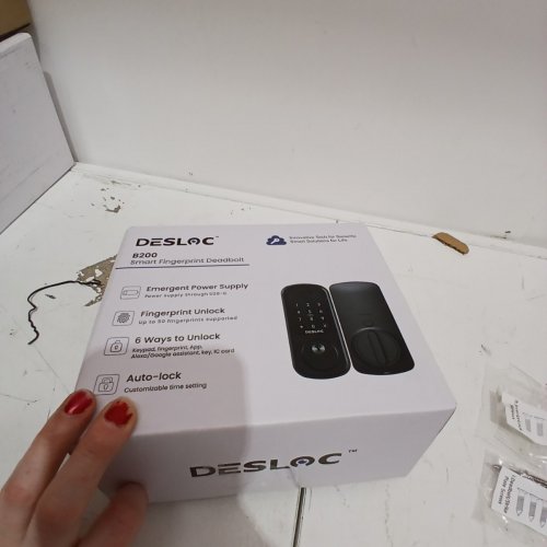 DESLOC B200 SMART FINGERPRINT DEADBOLT LOCK WITH TOUCHSCREEN KEYPAD - BLACK image 4