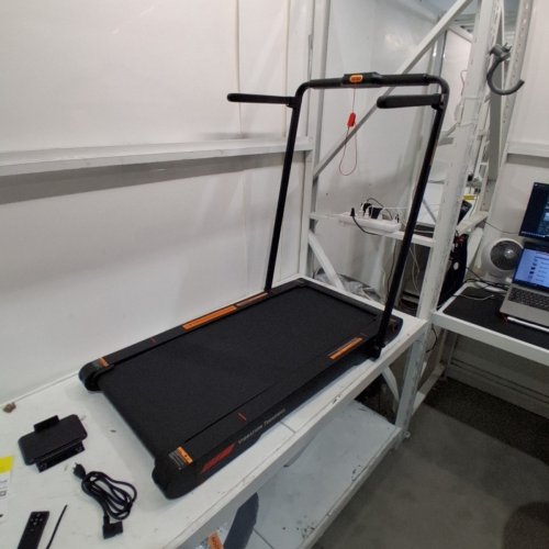 SPERAX P3PRO WALKING VIBRATION APP COMPATIBLE TREADMILL WITH REMOTE - 265LBS MAX - BLACK/ORANGE (MODEL: P3 PRO-CA) image 5