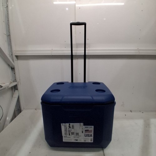 COLEMAN CHILLER COOLER WITH WHEELS - 60QT / 57L - DARK BLUE/BLACK (MODEL: 2231508) image 2